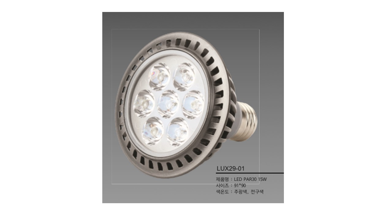 LED PAR30 15W quadrature type